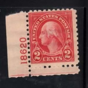 583 mint plate number single #18620 never hinged