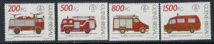 Guinea Bissau 908-11 MNH 1991 Fire Trucks