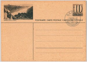 45935 - Switzerland - POSTAL HISTORY: POSTAL STATIONERY CARD 1955-TRAINS-