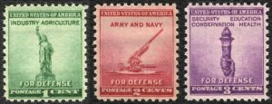 #899-901 National Defense, Mint NH OG **ANY 4=FREE SHIPPING**