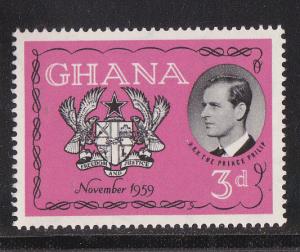 Ghana # 66, Prince Phillip, Mint NH, 1/2 Cat.