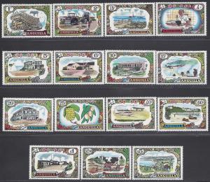 Anguilla #99-113 Cpl Set of 15 1970 Mint H OG