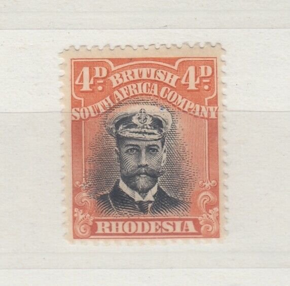 Rhodesia KGV 1913 4d Admiral SG211 MH J9491        