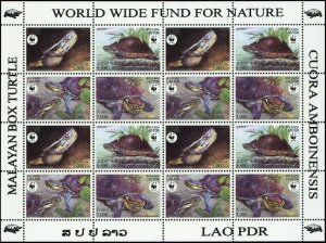 2004 Laos 1927-1930KL WWF / Reptiles 40,00 €