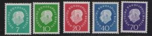 Germany Berlin 1959 MNH  Pres Heuss  complete