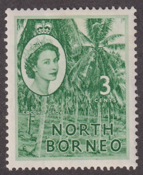 North Borneo 263 Coconut Grove 1957