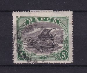 Papua 1916 5/- SG104 Fine Used BP16391