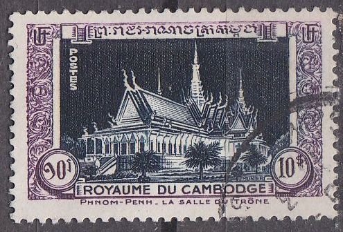 KAMBODSCHA CAMBODIA [1951] MiNr 0016 ( O/used )