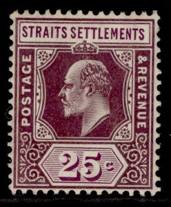 MALAYSIA - Straits Settlements EDVII SG161, 25c dull/brt purple M MINT. Cat £32.