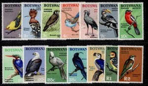 BOTSWANA QEII SG220-233, 1967 Birds set, LH MINT. Cat £48.