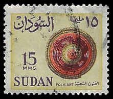 Sudan #148 Used; 15m Straw Hat - Folk Art (1962)