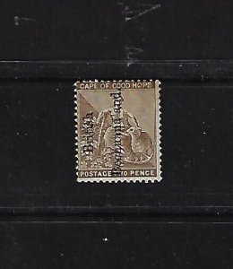 UK GB BRITISH BECHUANA LAND 1891 SG 32 OVPT ERROR