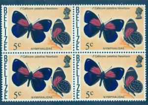 BELIZE SC# 350 F-VF MNH 1974 Block of 4