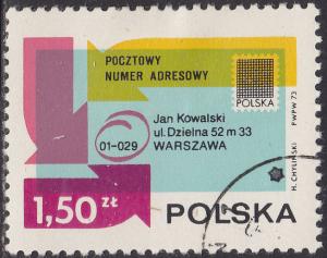 Poland 1970 Introduction of the Postal Code System in Poland 1973