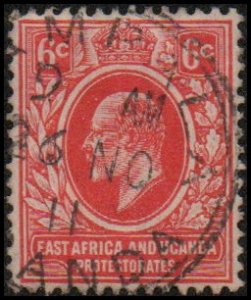 East Africa & Uganda 33 - Used - 6c Edward VII (1907) +