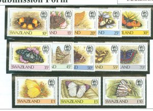 Swaziland #506-518 Mint (NH) Single (Complete Set) (Butterflies)