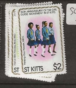 ST KITTS  SC82-85   GIRL GUIDES      MNH      P0520H