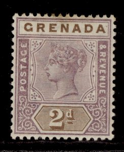 GRENADA QV SG50, 2d mauve and brown, M MINT. Cat £40.