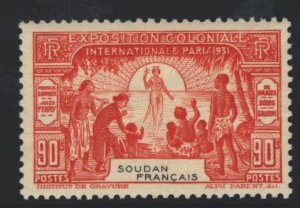 French Sudan Sc#104 MNH
