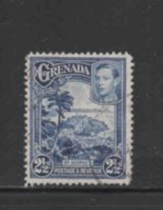 GRENADA #136 1936 2 1/2p KING GEORGE VI & VIEW OF ST. GEORGE F-VF USED m