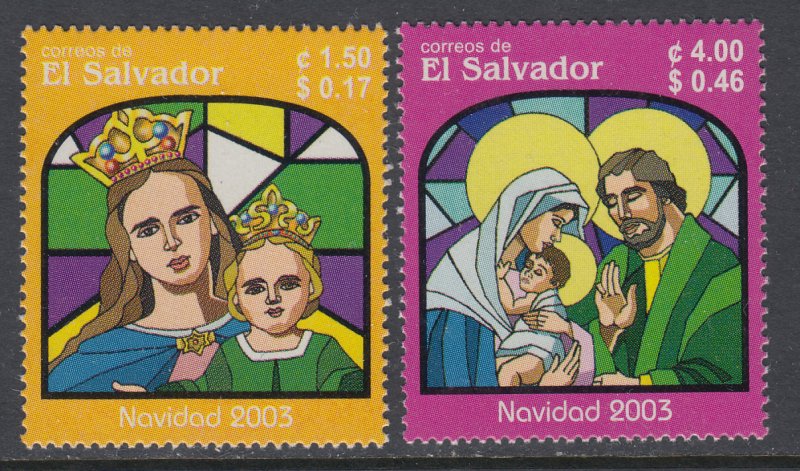 El Salvador 1589-1590 Christmas MNH VF