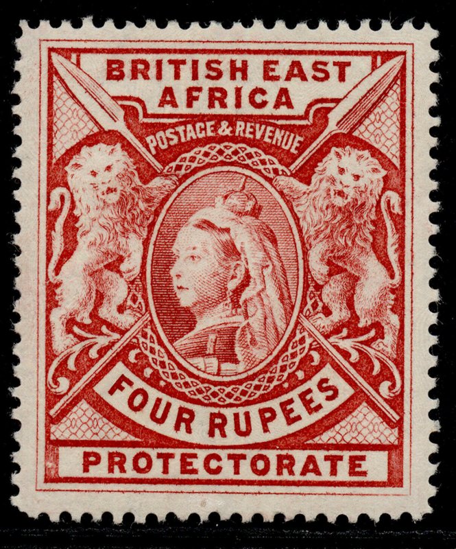 BRITISH EAST AFRICA QV SG95, 4r carmine, M MINT. Cat £500.