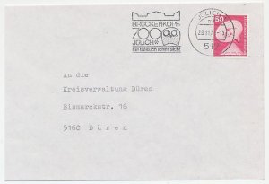 Cover / Postmark Germany 1978 Bird - Owl - Zoo Julich