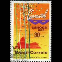 BRAZIL 1969 - Scott# 1153 Carico Carnival 30c CTO