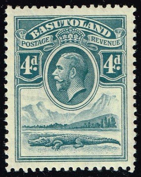 Basutoland #5 Crocodile and River; Unused (2.75)