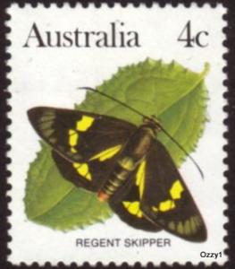 Australia 1983 Sc#872. SG#783 4c Regent Skipper Butterfly UNUSED