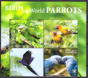 2020 Cook Islands - Rarotonga 148-151VB+Tab Birds - Parrots 23,00 €