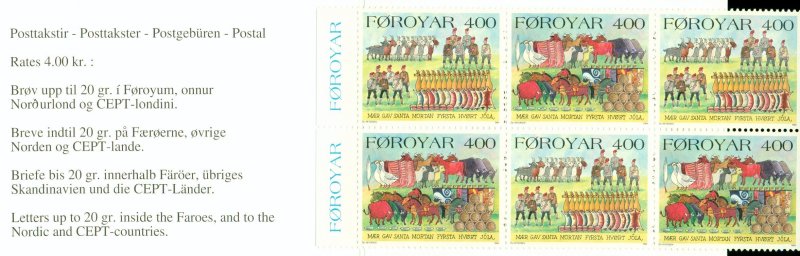 Faroe Island 275a MNH COMPLETE BOOKLET SCV $7.00 BIN $4.50