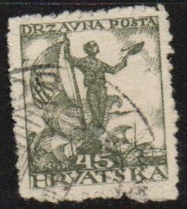 Yugoslavia - Croatia-Slavonia Sc #2L38 Used