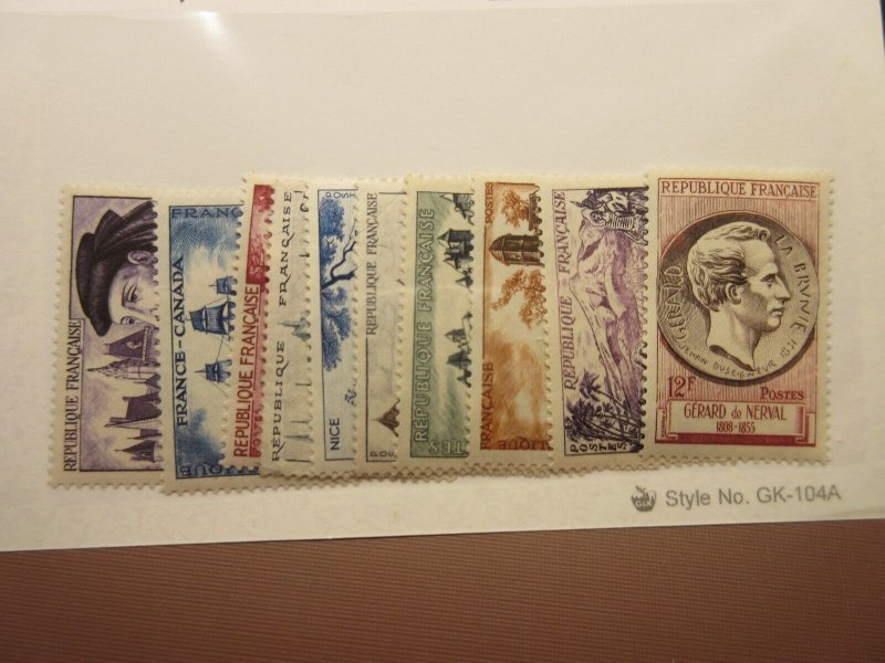 FRANCE Scott 772, 773-9, 780, 781 MINT LIGHTLY HINGED Lot6 Cat $11