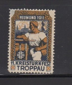 Austrian Charity Stamp- Troppau District Gymnastics Festival, Heumond 1911