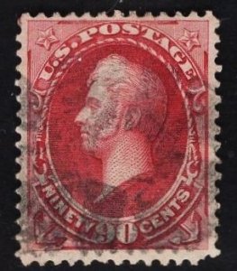 US Stamp #155 90c Carmine Perry USED SCV $325