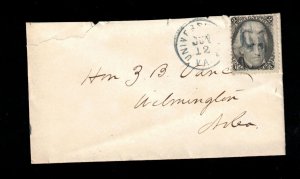 USA #73 Used On Cover With UV Cancel University Of Virginia - Envelope Flaws