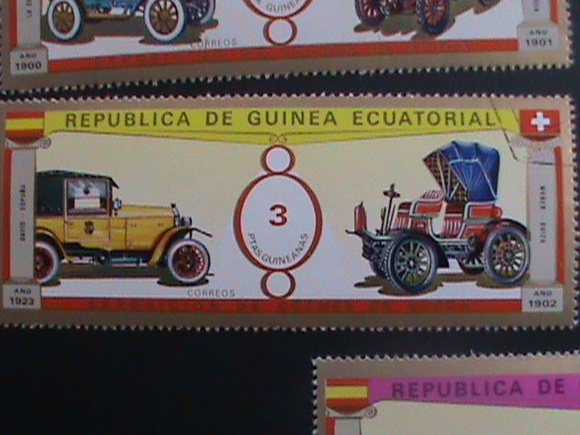 ​Guinea Equatorial Stamp:Supper Long Antique Classic Auto Mobiles -CTO Stamps