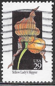 US 2673 Used - Wildflowers - Yellow Lady's Slipper