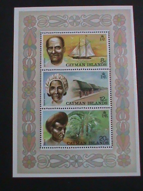 ​CAYMAN ISLANDS-1974-SC#351a- FAMOUS PERSONS MNH S/S-VERY FINE VERY FINE