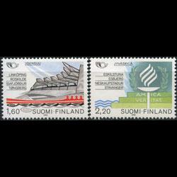 FINLAND 1986 - Scott# 738-9 Sister Towns Set of 2 NH