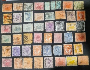 australia GB old stamps 1800s'  many ducks .worldwide collection #1522