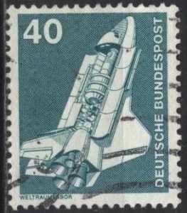 Germany 1174 (used) 40p space shuttle (1975)