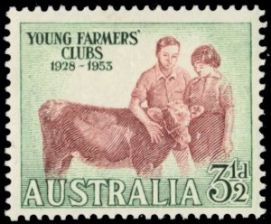AUSTRALIA SC#262 (SG267) - Young Farmers Clubs 25th Anniversary (1953) MNH
