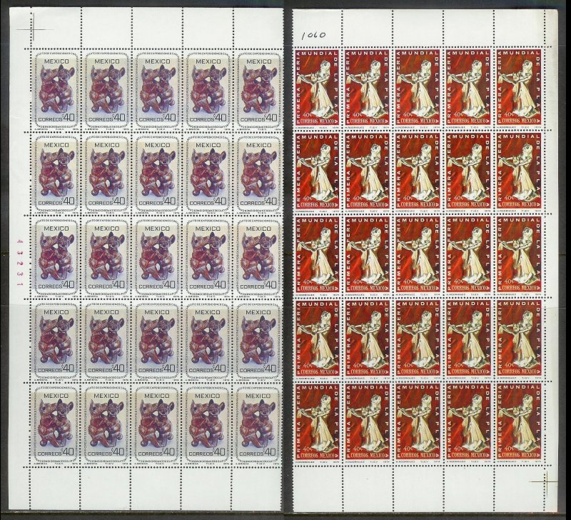 MEXICO (189) Partial Sheets 4350+ Stamps All Mint Never Hinged Huge selection!