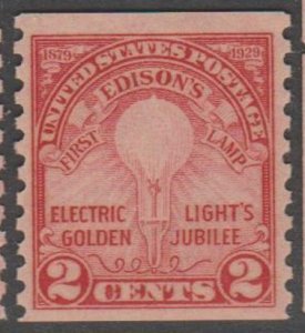 U.S. Scott #656 Edison Stamp - Mint NH Single