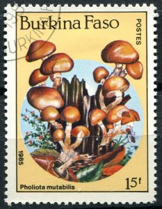 Burkina Faso Sc#743 Used, 15fr multi, Fungi (1985) (1985)