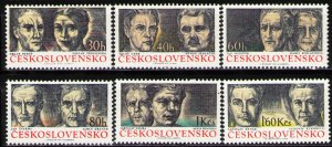 Czechoslovakia 1974 MNH Stamps Scott 1925-1930 Second World War II Fighters