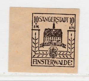 Finsterwalde WWII Germany World War II Local Stamp 1946 10+8pf MNH** A20P4F182-