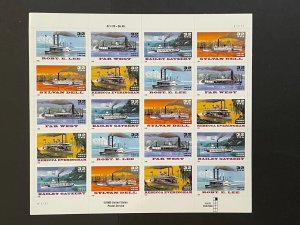 1996 sheet Riverboats Sc# 3091-3095